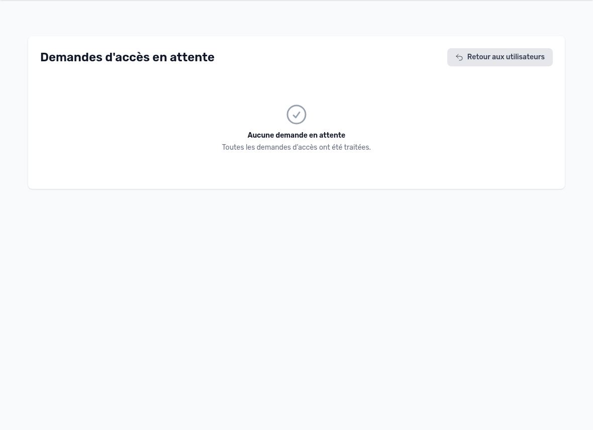 Users awaiting approval