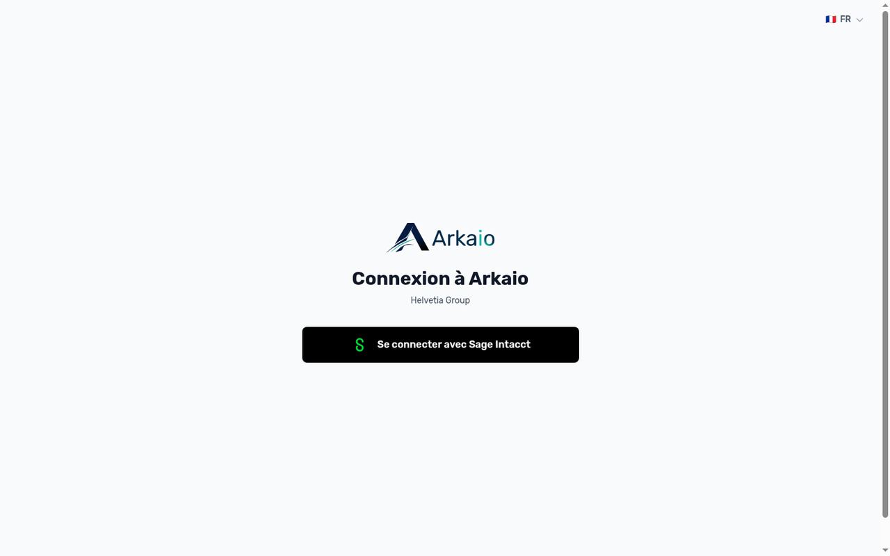 Signing in with Sage Intacct