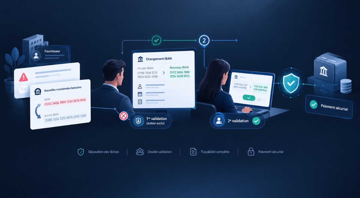 Fraude aux IBAN : la double validation Sage Intacct / Arkaio